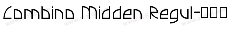 Combino Midden Regul字体转换